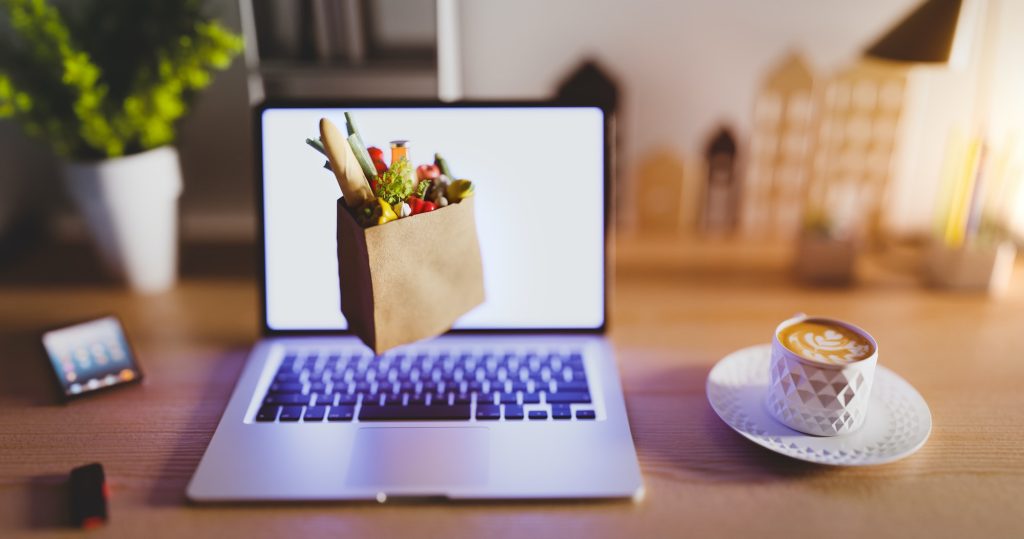 Online shopping - the Internet grocery store.