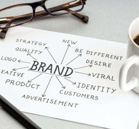 Brand building process concept